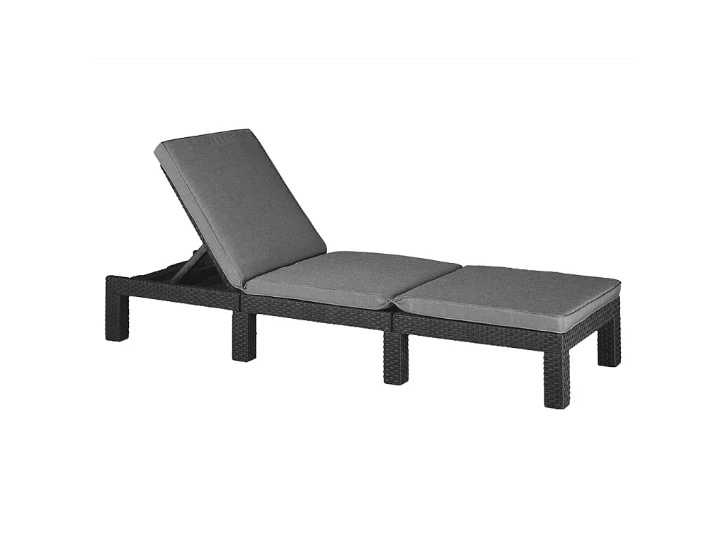 Chaise longue avec coussin Daytona Graphite