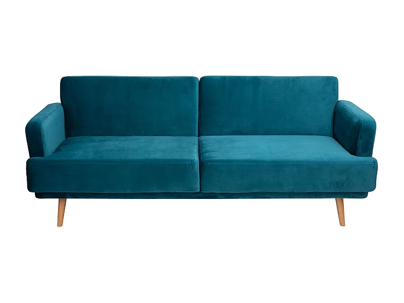 Canapé convertible lit Jack - 3 Places - Bleu canard