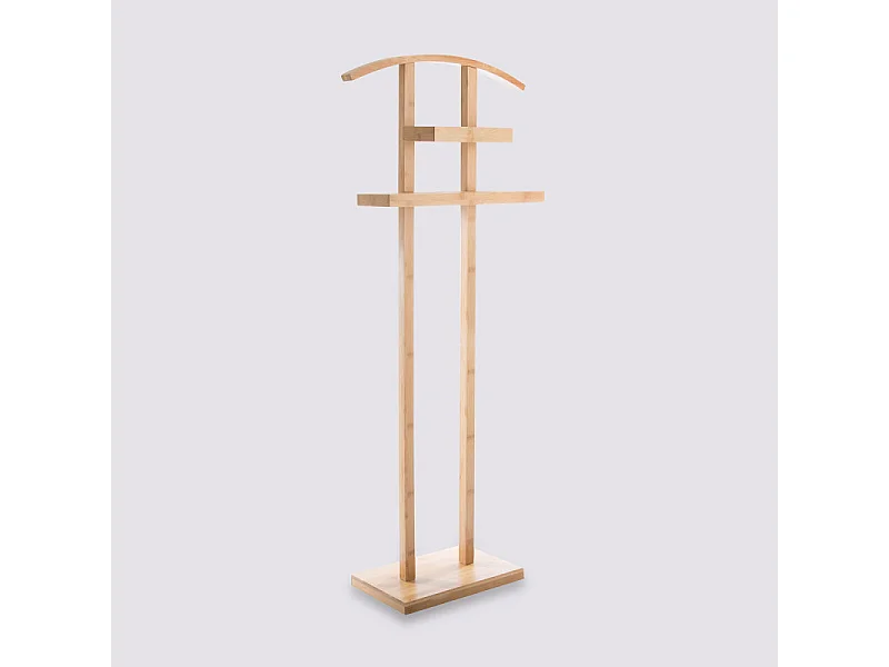 Valet de Salle de Bain "Bambou" 113cm Naturel