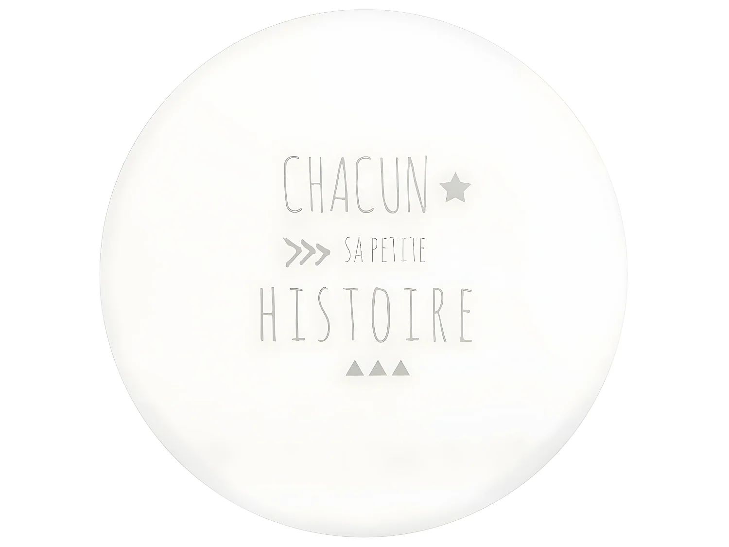 Bibliotheque enfant ronde en MDF - Gris - L 40 x l 40 x H 59 cm