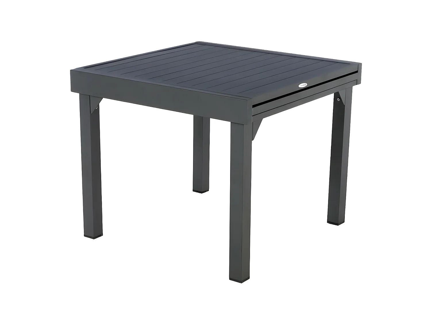 Table rectangulaire extensible Piazza 8 p. graphite Hespéride