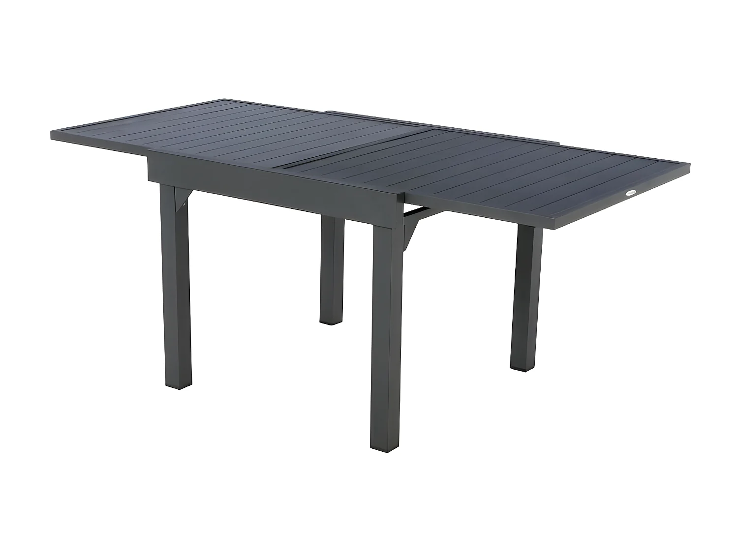 Table rectangulaire extensible Piazza 8 p. graphite Hespéride