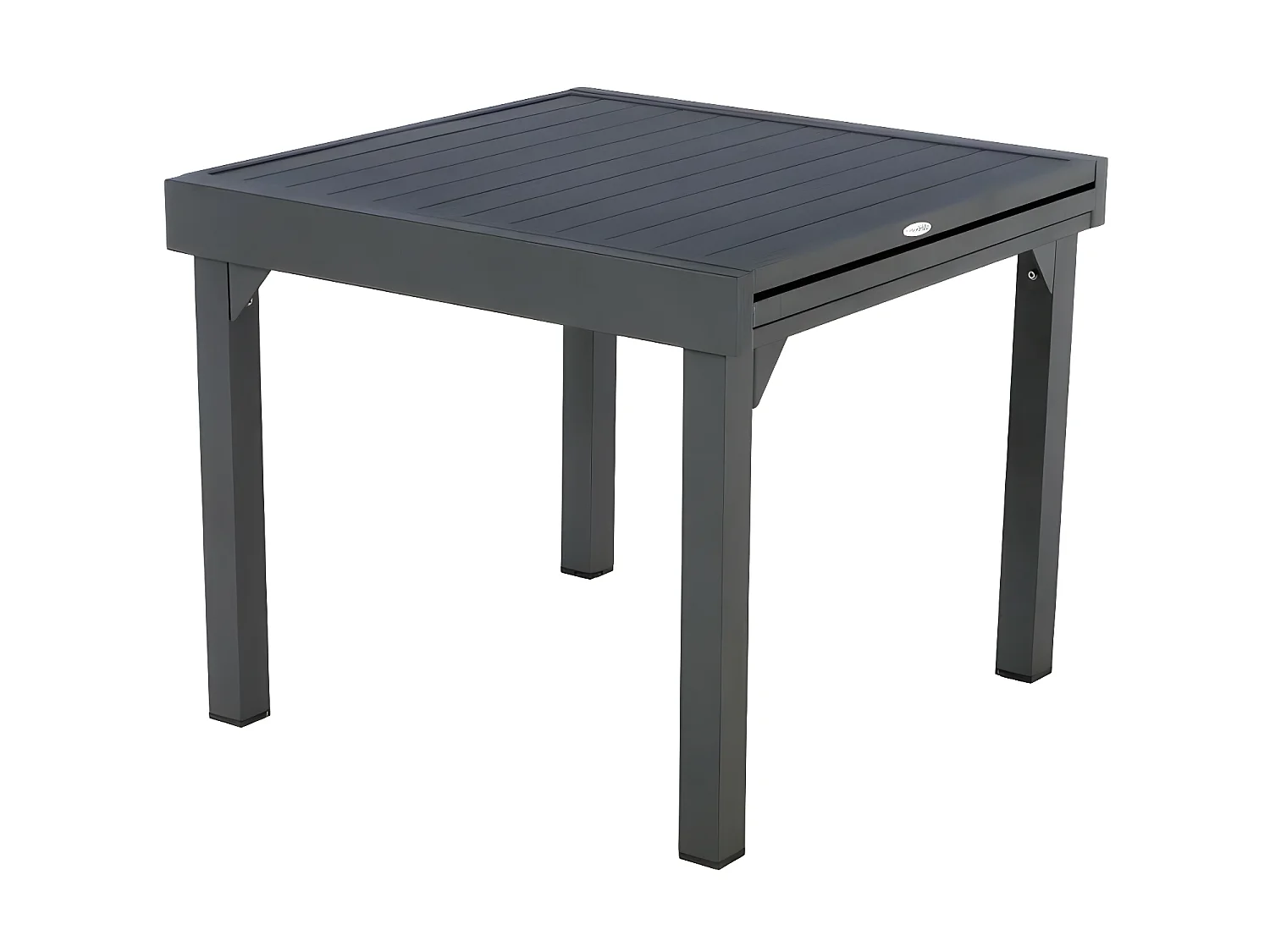 Table rectangulaire extensible Piazza 8 p. graphite Hespéride