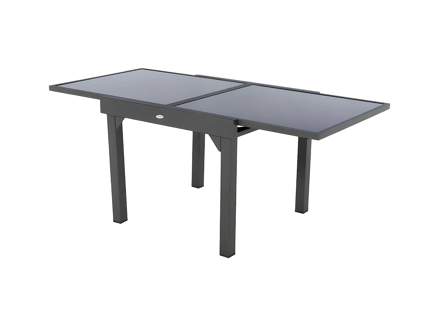 Table extensible Piazza 8 p. graphite Hespéride
