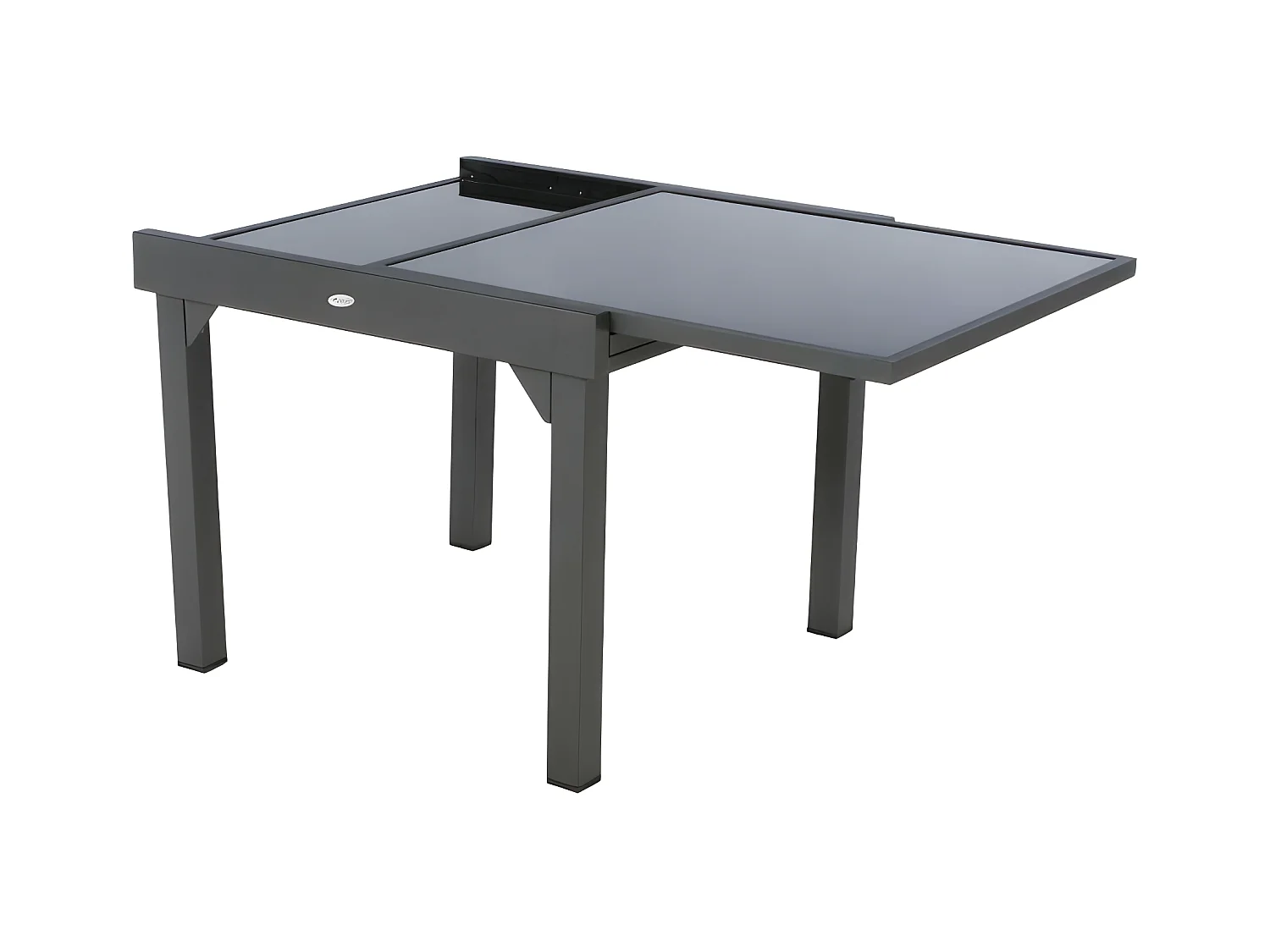 Table extensible Piazza 8 p. graphite Hespéride