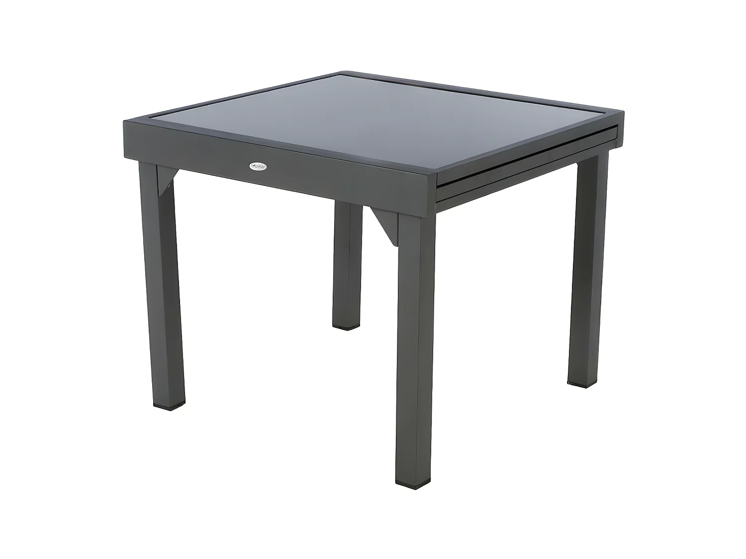 Table extensible Piazza 8 p. graphite Hespéride