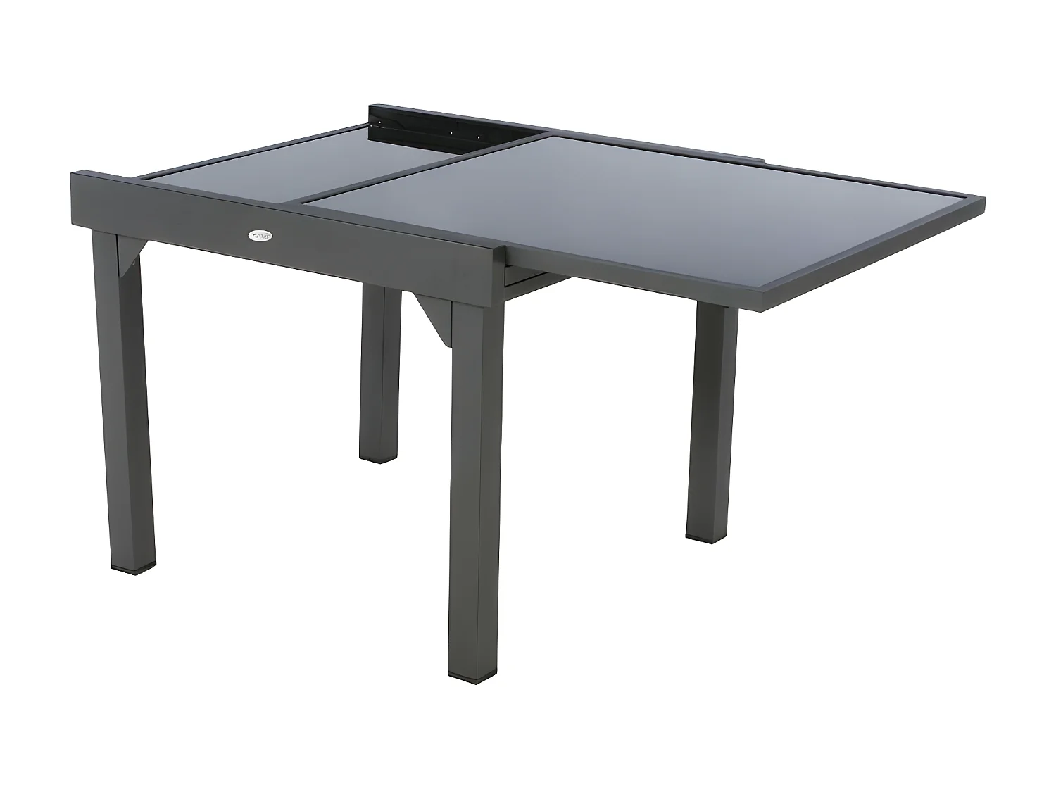 Table extensible Piazza 8 p. graphite Hespéride