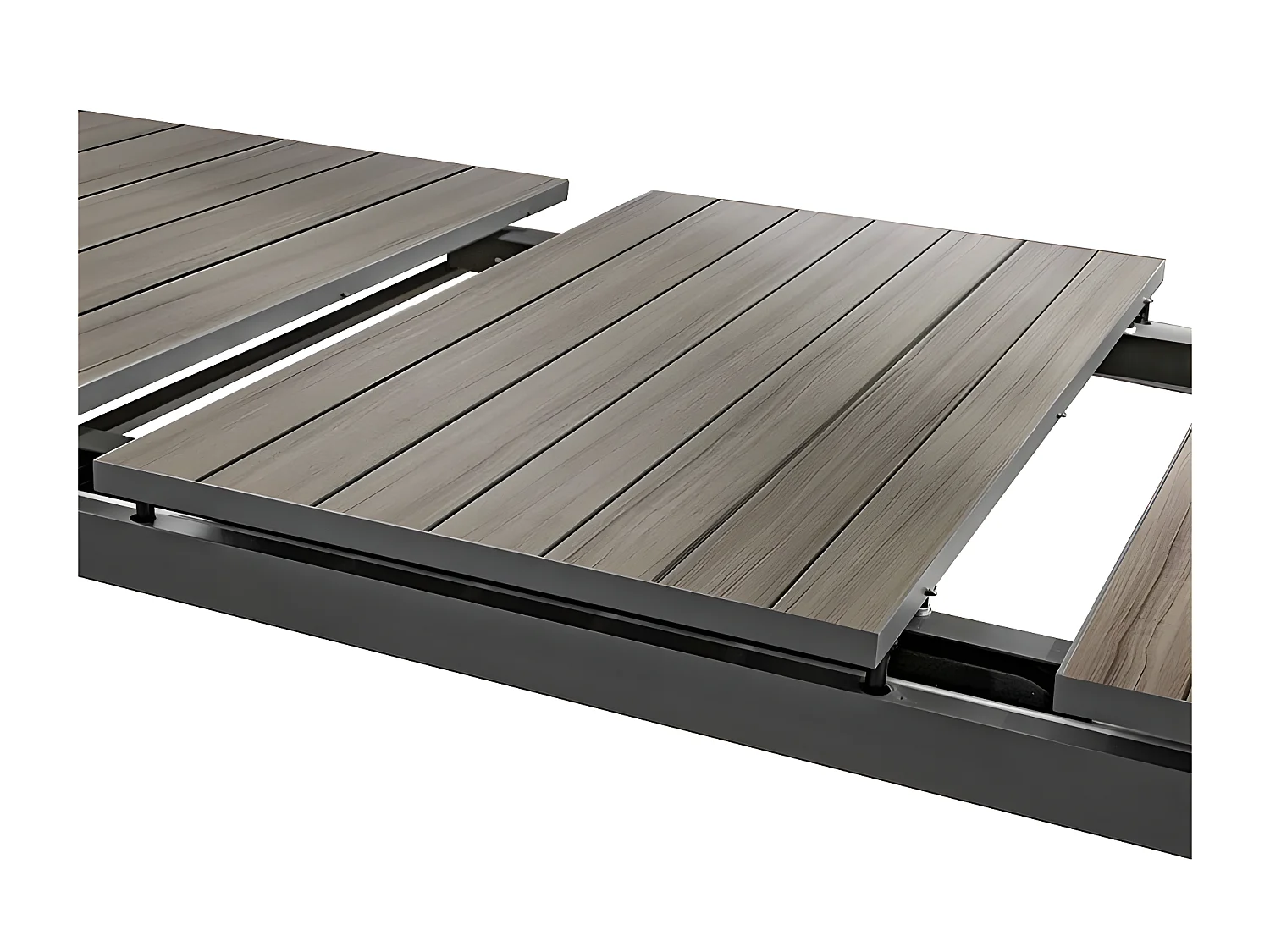 Table haute extensible 8p Evasion seigle/graphite Hespéride