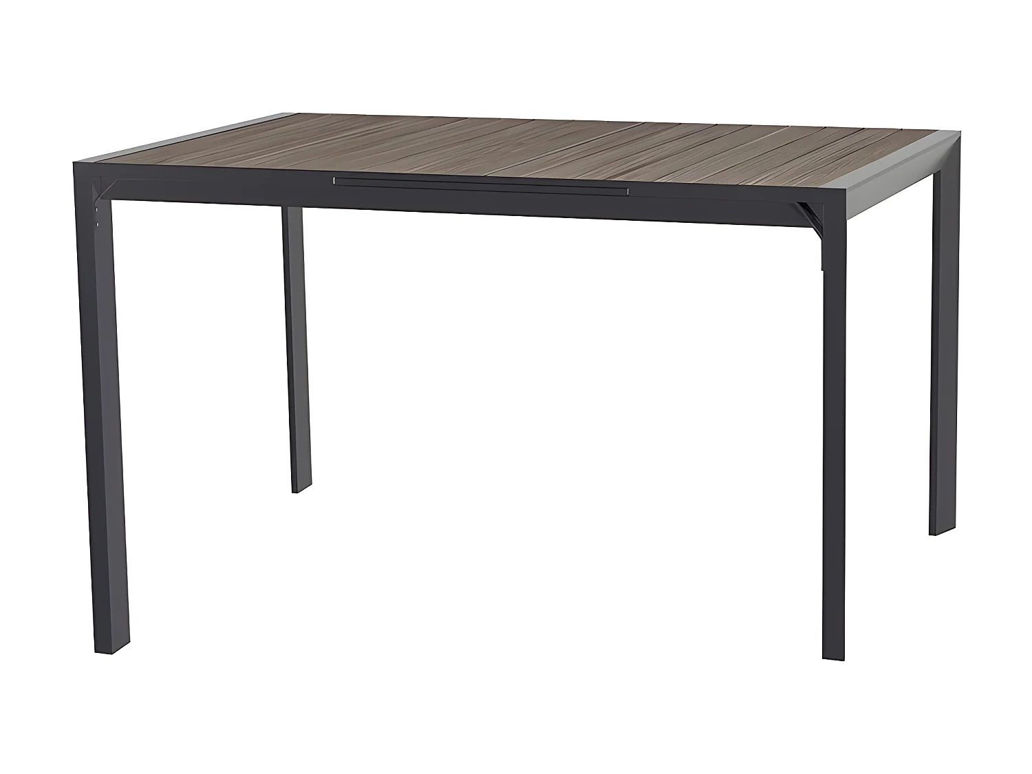 Table haute extensible 8p Evasion seigle/graphite Hespéride