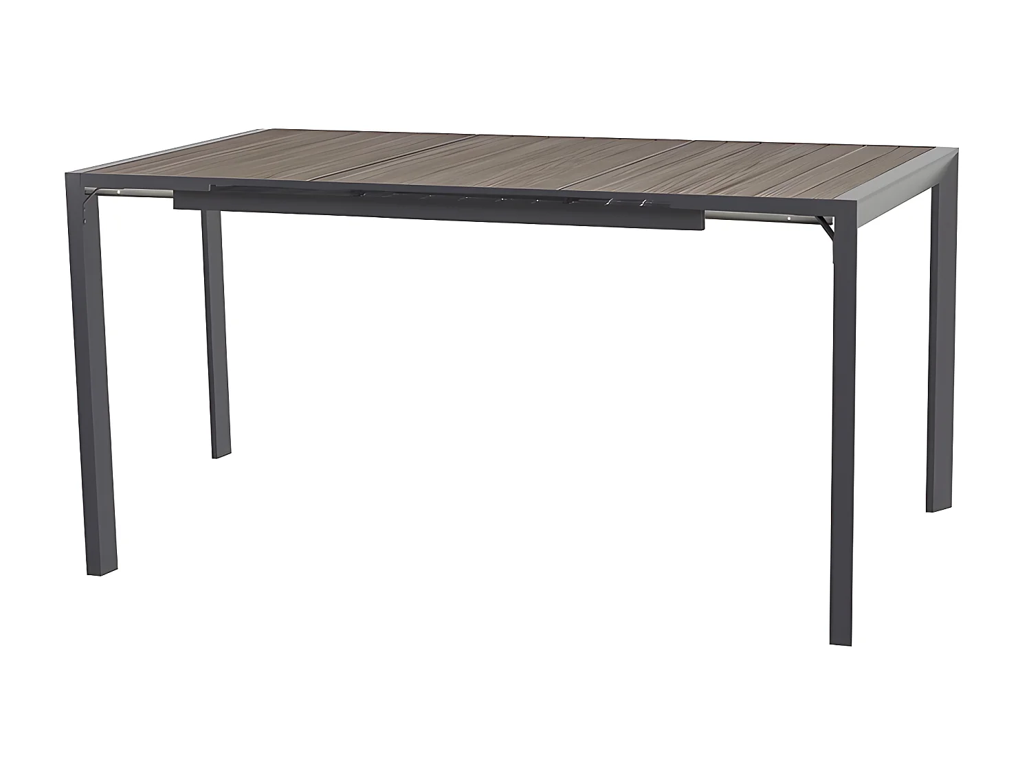 Table haute extensible 8p Evasion seigle/graphite Hespéride