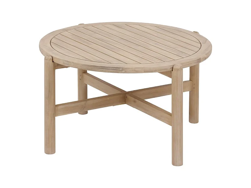 Table basse ronde D80 acacia Deona Hespéride