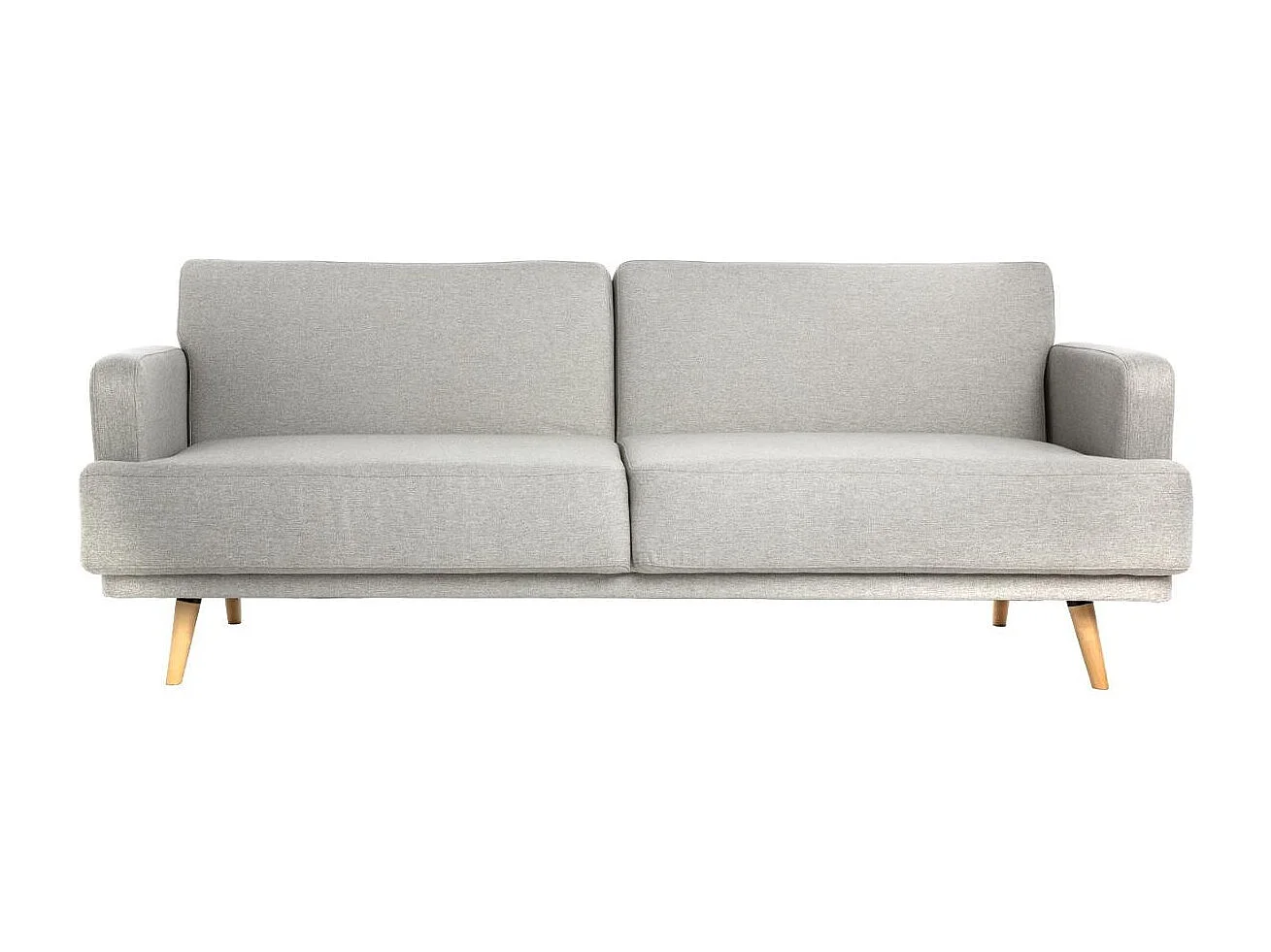 Canapé Convertible 3 Places "Jack" 214cm Gris Clair