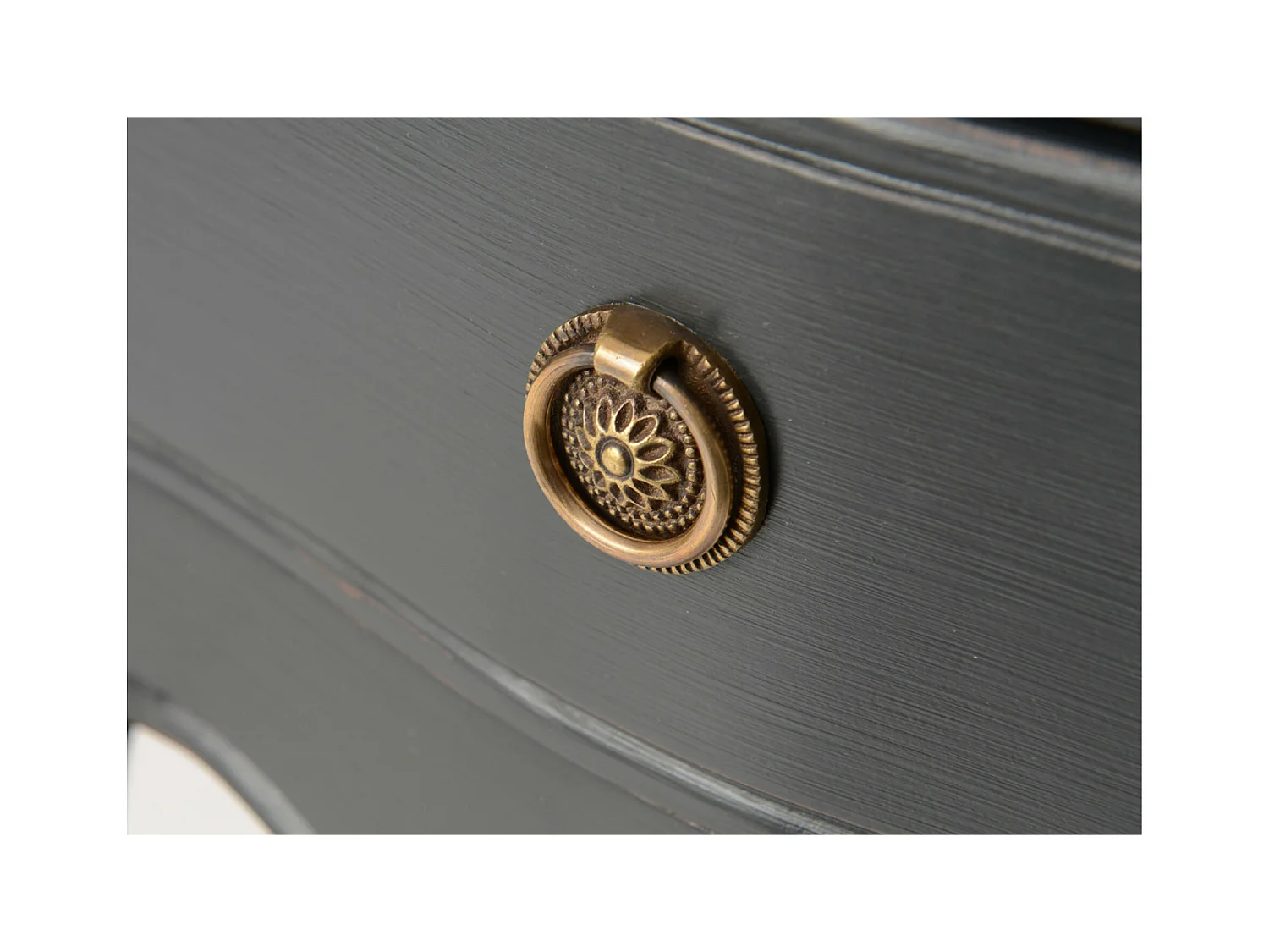 Commode 9 tiroirs MADDY 140X45X90 cm gris