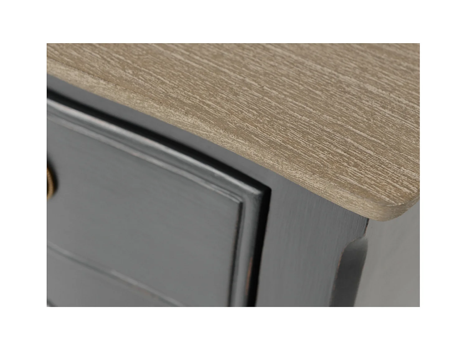 Commode 9 tiroirs MADDY 140X45X90 cm gris