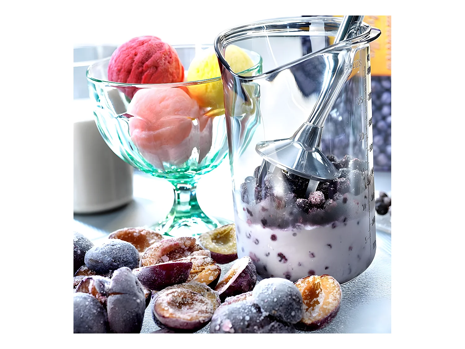 Mixeur plongeant Pop blanc