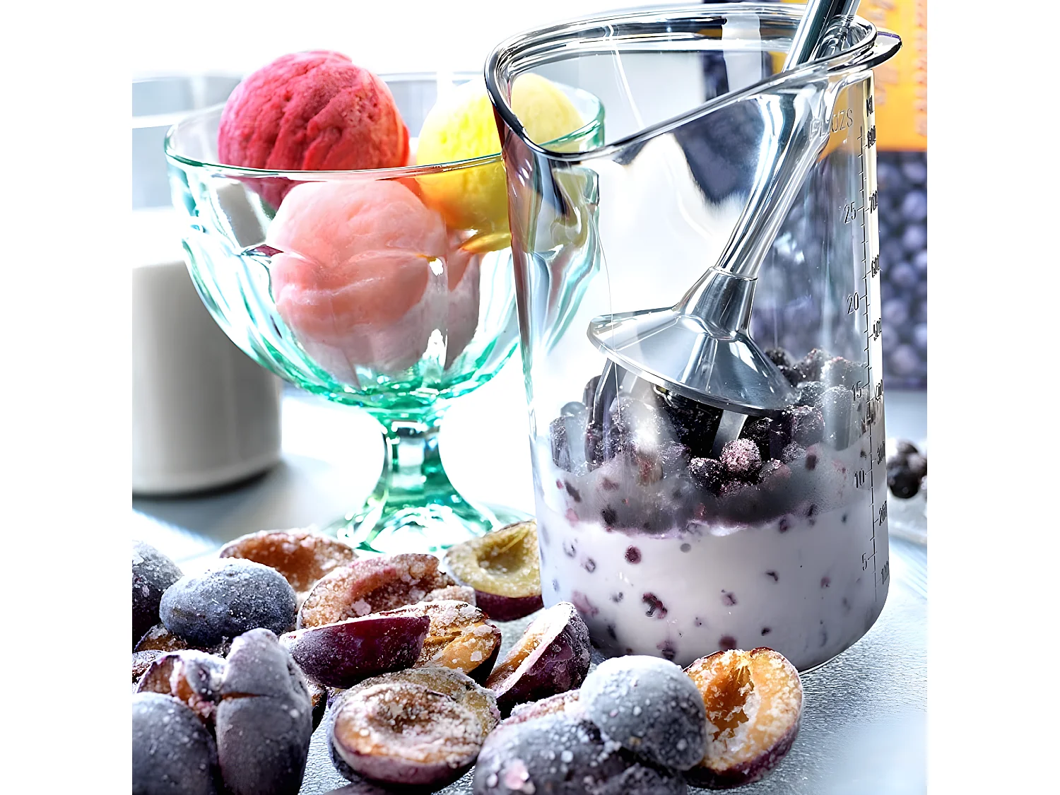 Mixeur plongeant Pop blanc