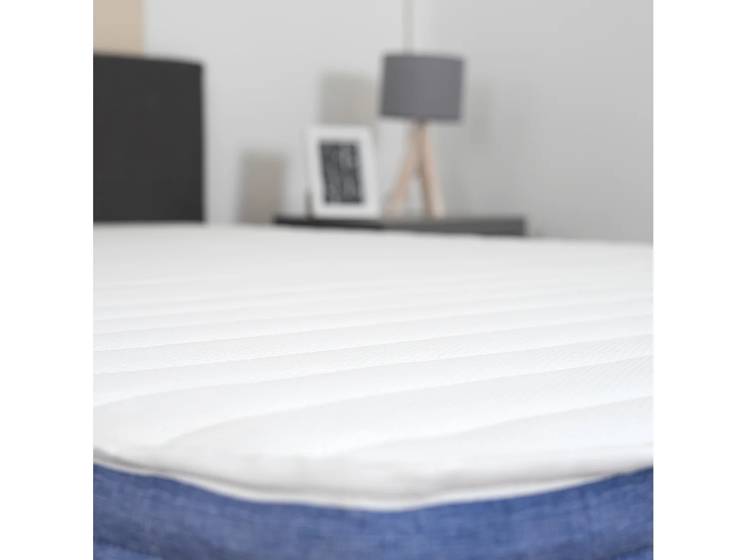 Matelas 160x200x22cm à mémoire de Forme, Extra Confort 7 Zones, Tissu Micro