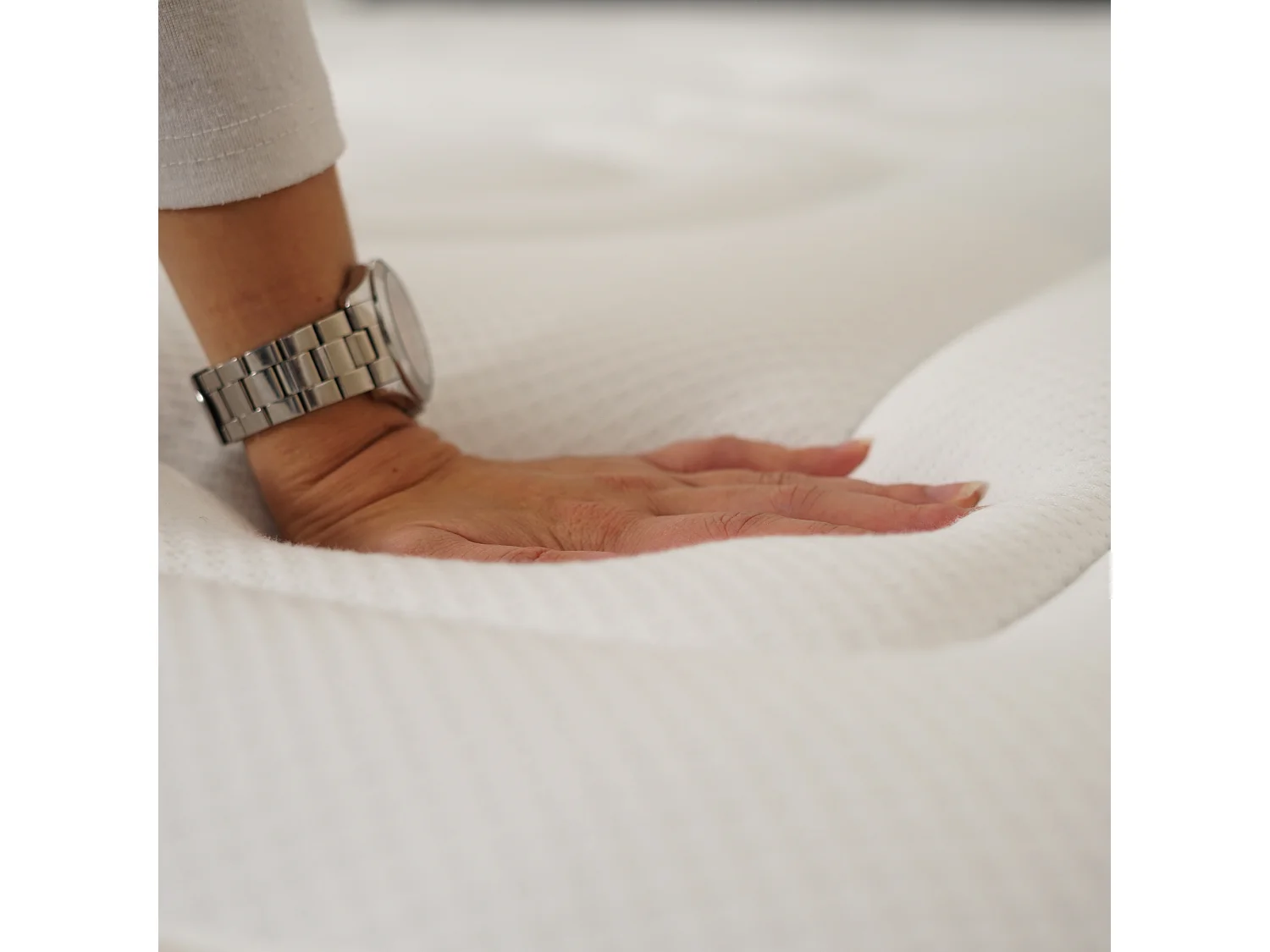 Matelas 160x200x22cm à mémoire de Forme, Extra Confort 7 Zones, Tissu Micro