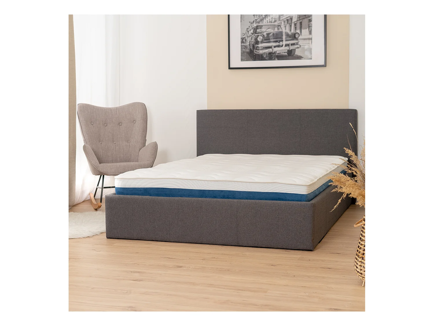 Matelas 160x200x17cm à mémoire de Forme, Extra Confort 5 Zones, Tissu 3D Micro perforé Respirant