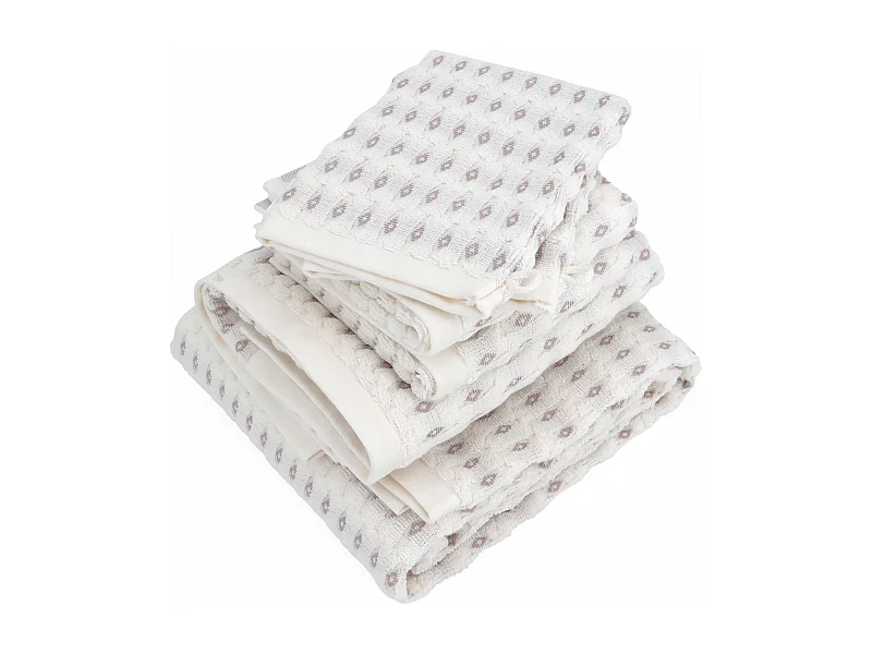 Parure de bain 6 pièces ESSENTIAL rose