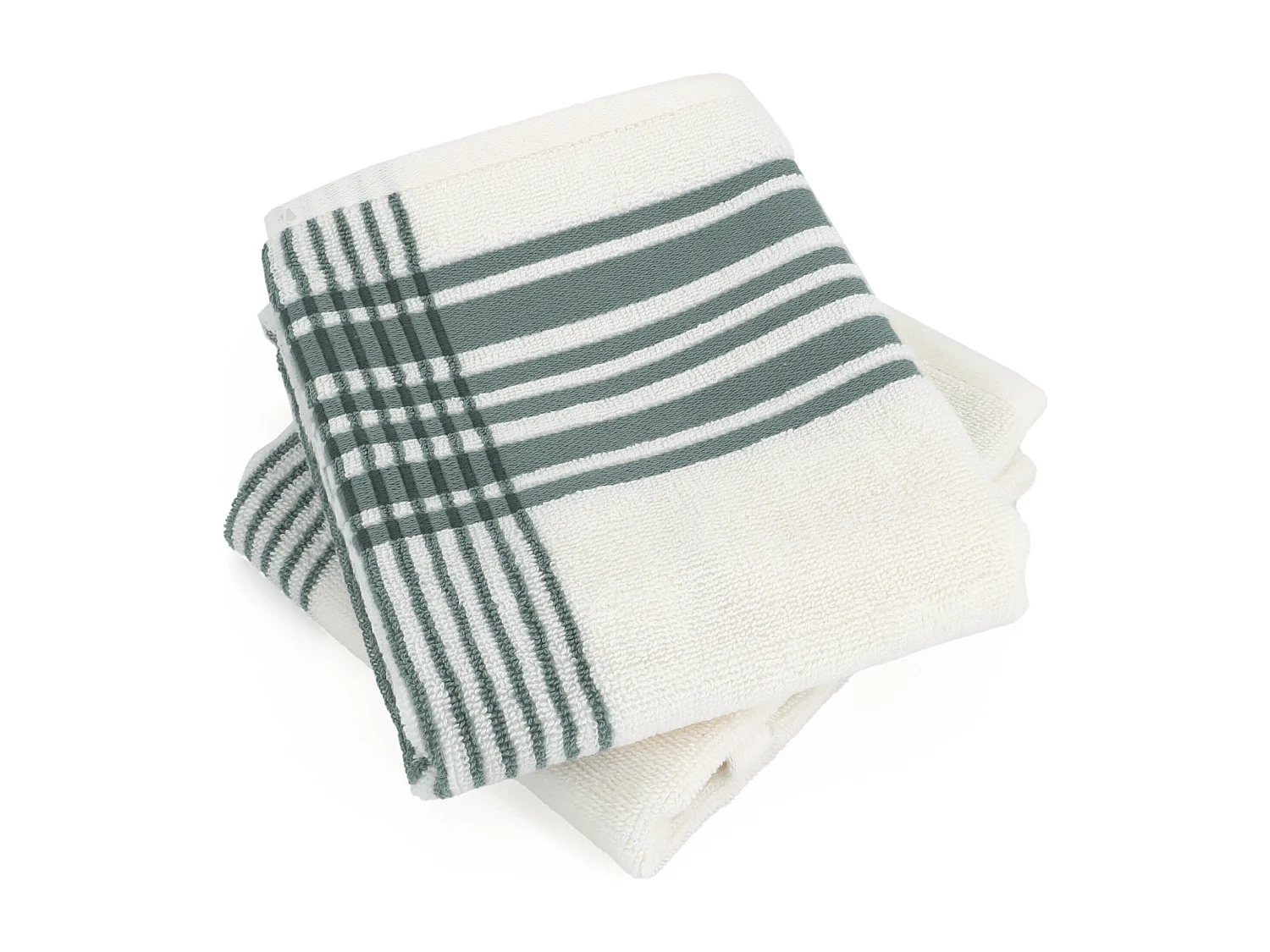 Parure de bain 6 pièces RIBBON vert