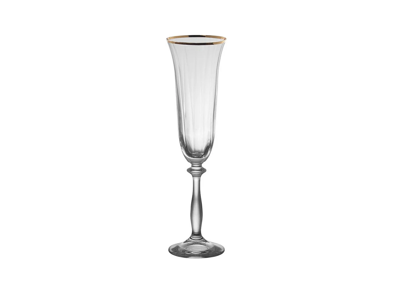 Boîte de 6 flûtes Angela filet or 19 cl