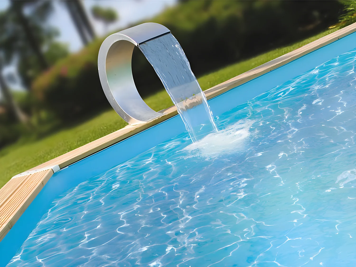 Cascade de piscine Mamba en inox - Ubbink