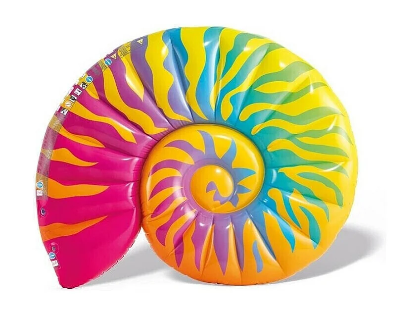 Bouée Gonflable "Île Coquillage" 30cm Multicolore