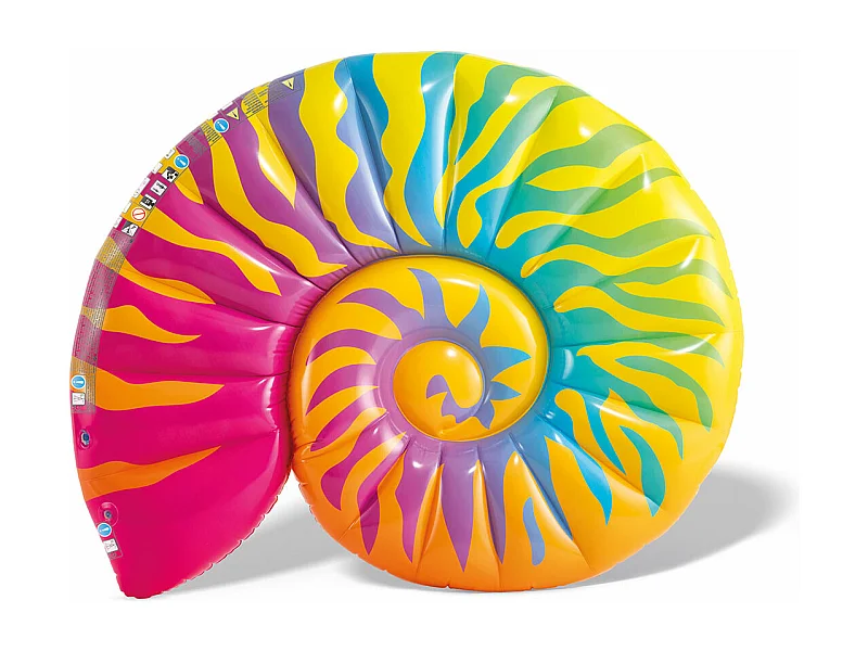 Bouée Gonflable "Île Coquillage" 30cm Multicolore