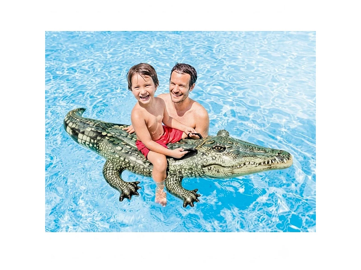 Cocodrilo hinchable para montar - Intex