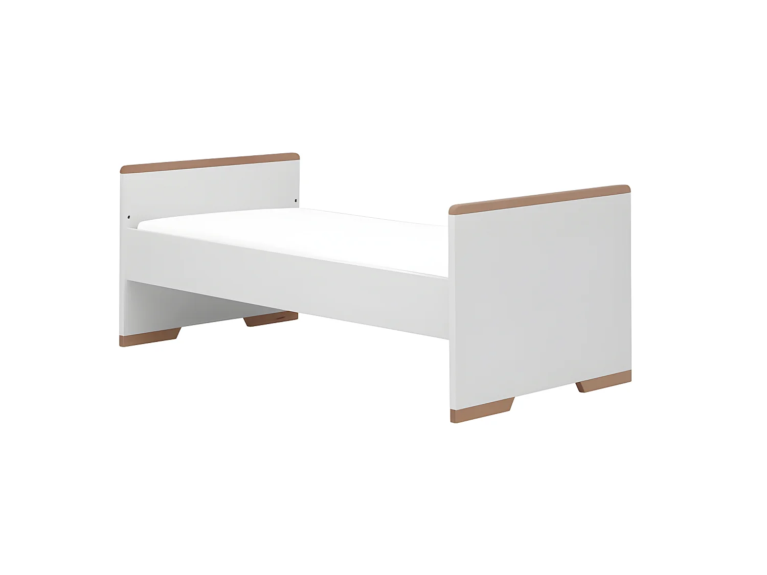 Lit bébé évolutif Snap Blanc et bois