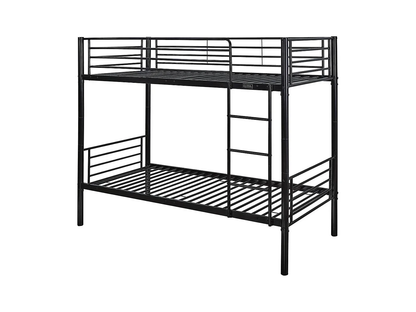 Etagenbett "ADAM" -  90 x 190 cm - Metall - Schwarz