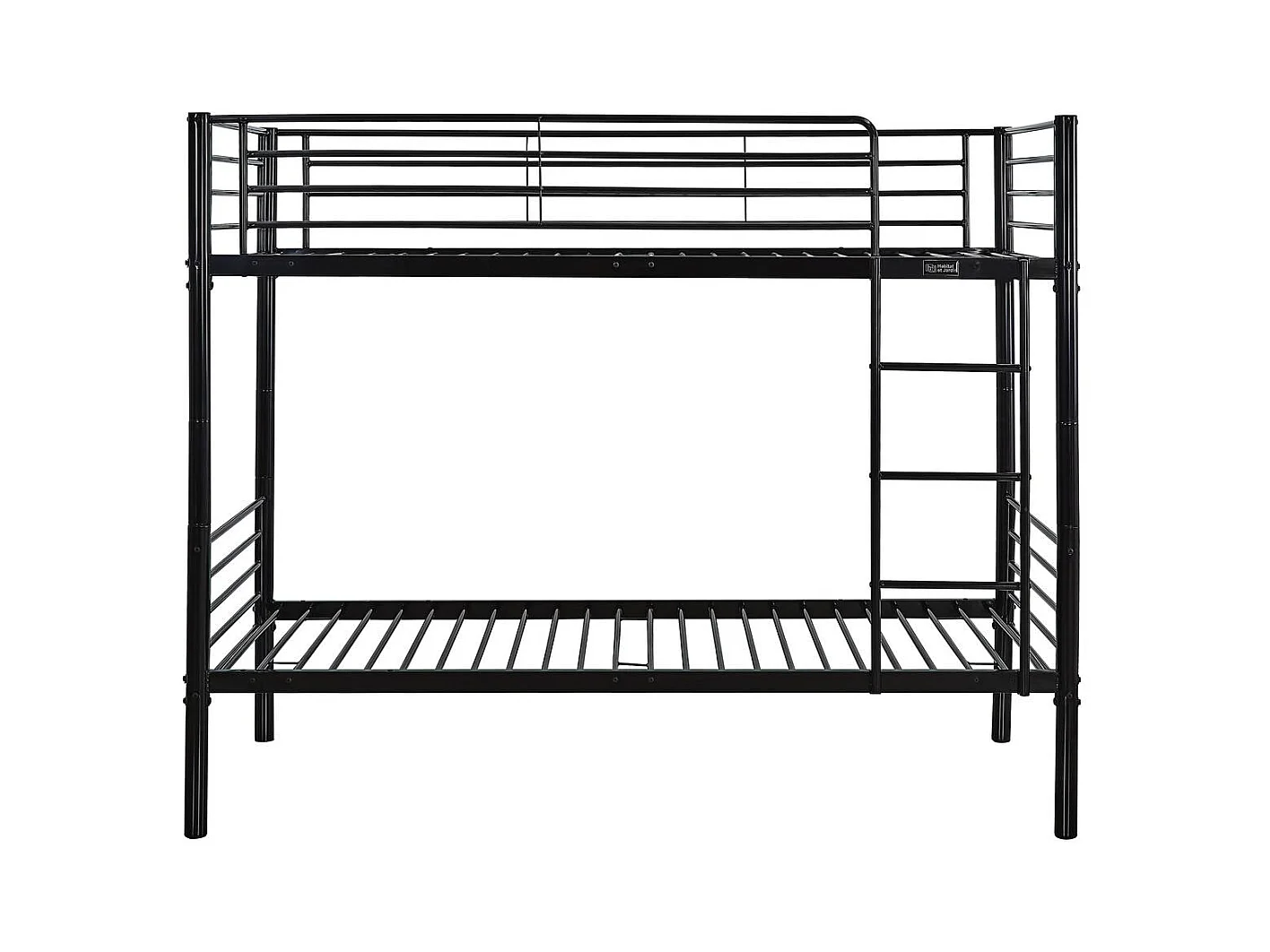 Etagenbett "ADAM" -  90 x 190 cm - Metall - Schwarz