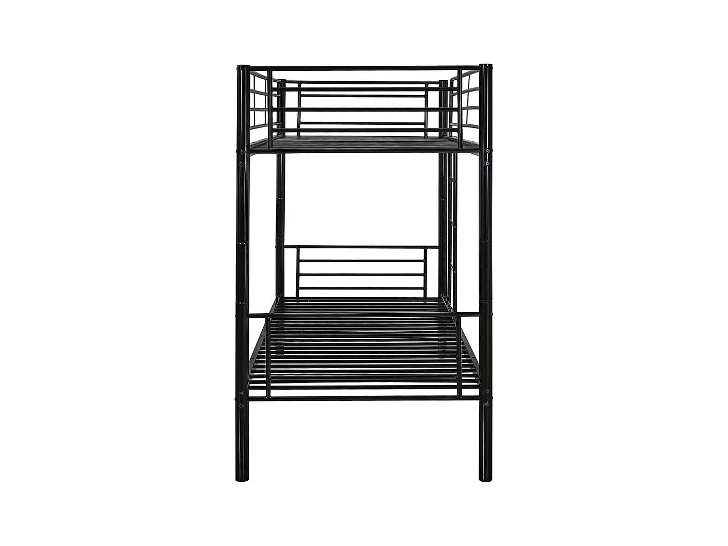 Etagenbett "ADAM" -  90 x 190 cm - Metall - Schwarz