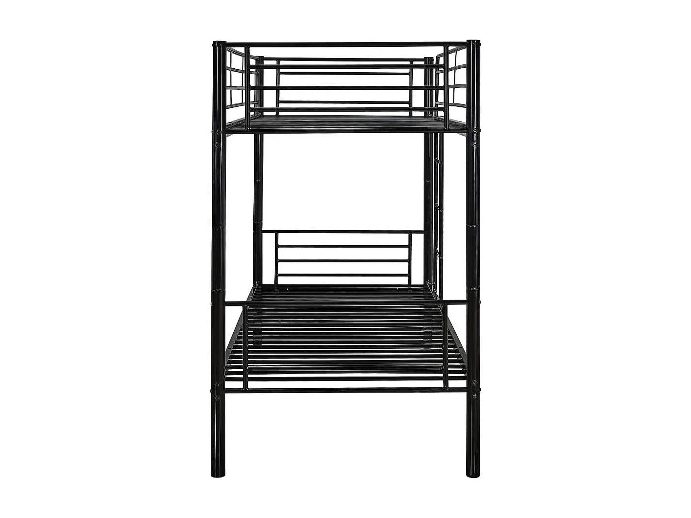 Lit superposé "ADAM" -  90 x 190 cm - Métal - Noir