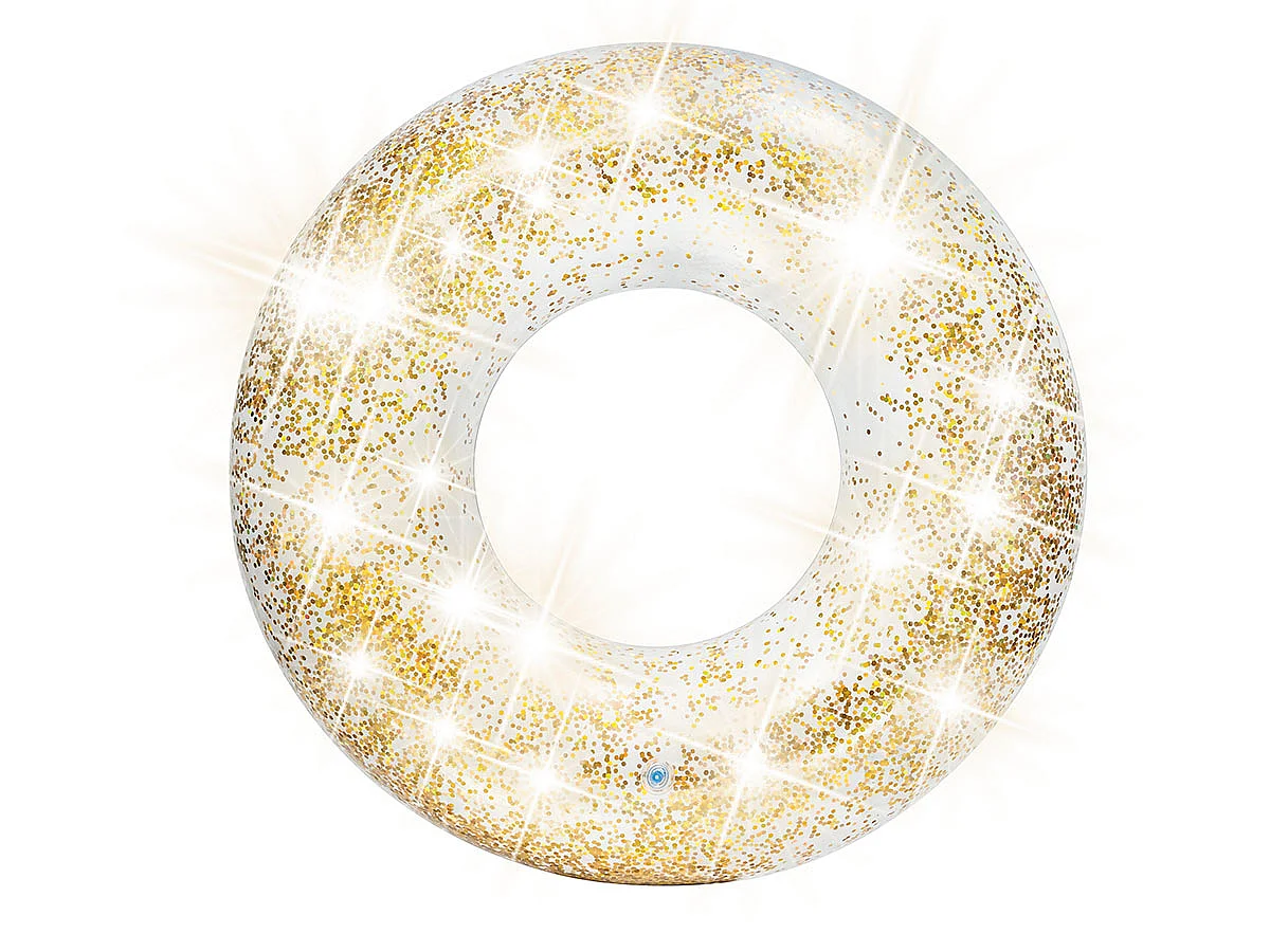 Bouée gonflable Paillettes Or Ø 119 cm - Intex