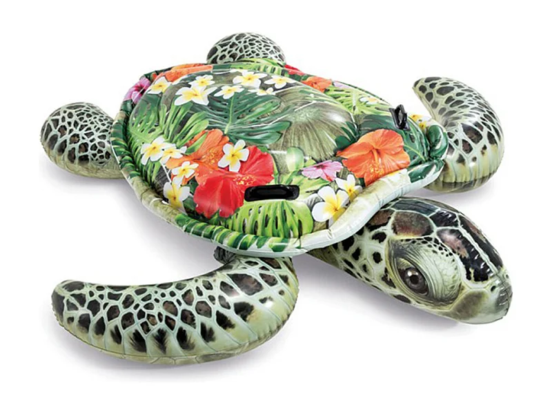 Bouée Gonflable "Tortue à Chevaucher" 191cm Vert