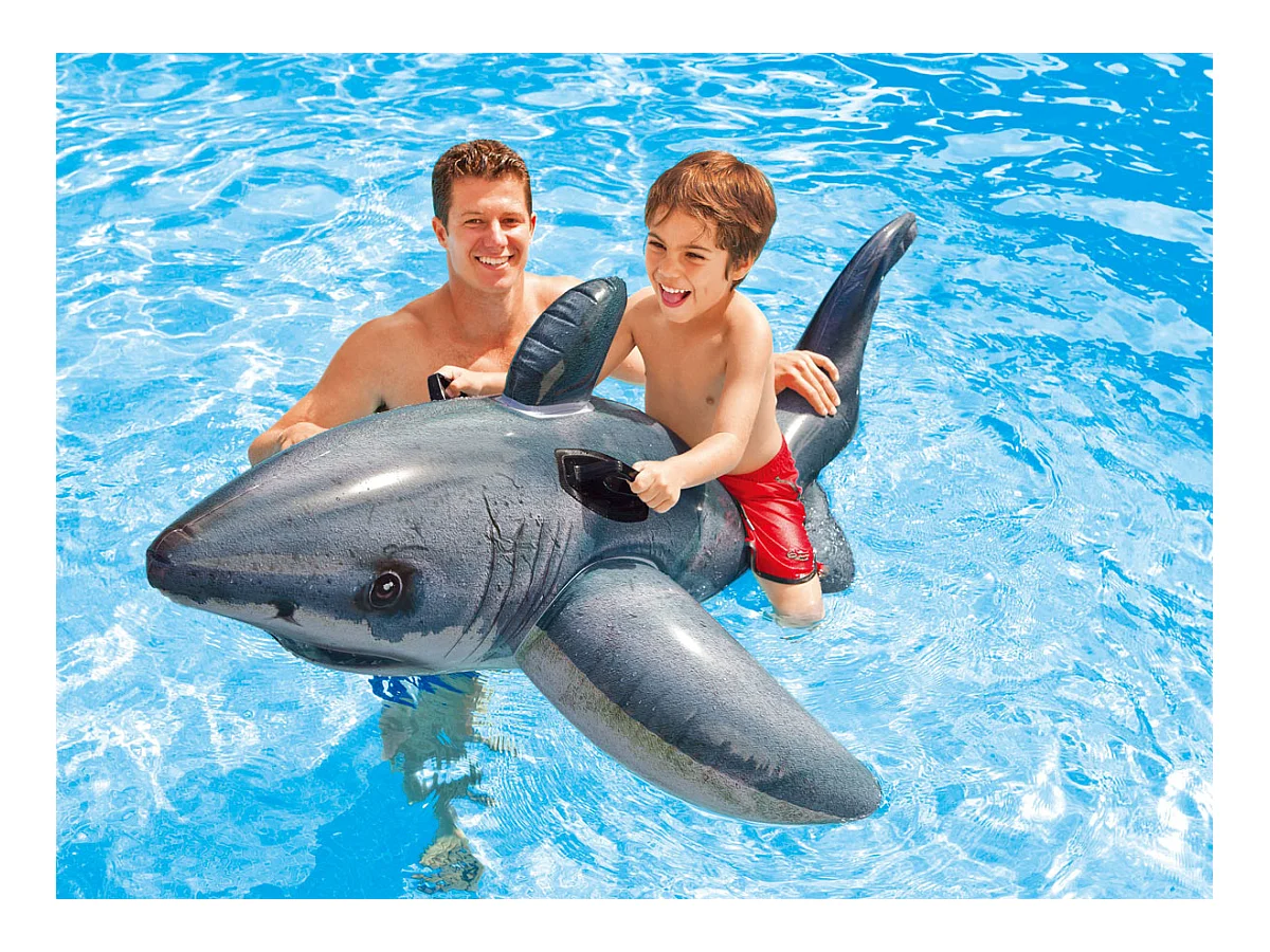 Squalo bianco gonfiabile a cavallo - Intex