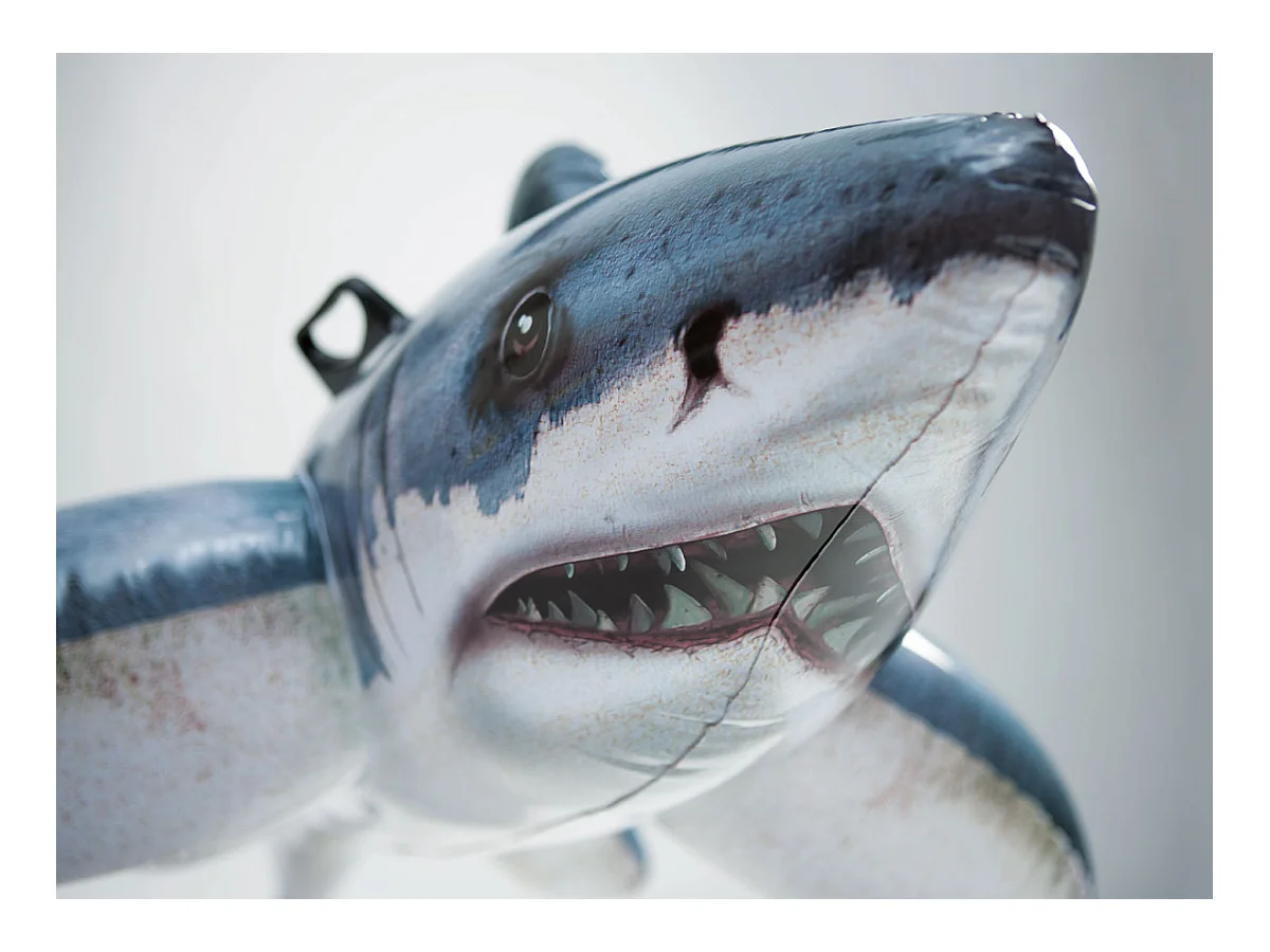 Squalo bianco gonfiabile a cavallo - Intex