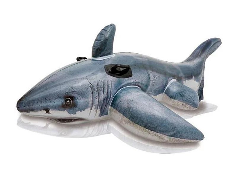 Bouée Gonflable à Chevaucher "Requin" 173cm Bleu