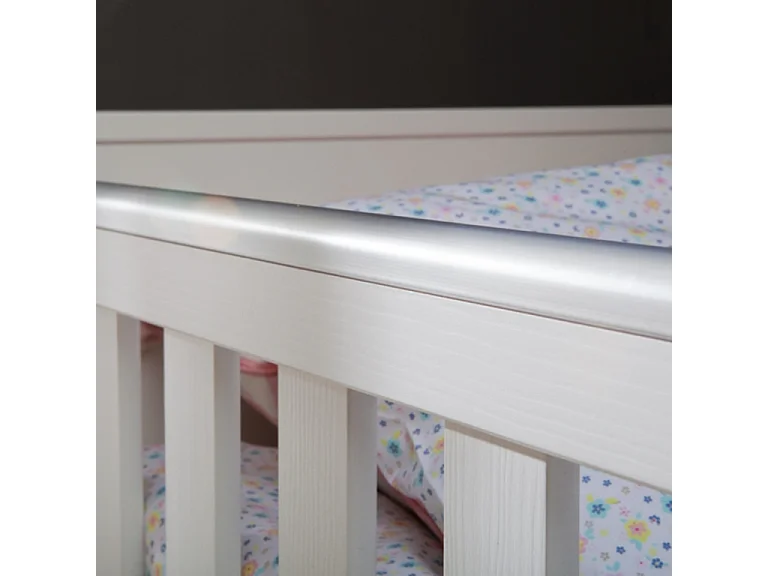 Lit bébé évolutif Marsylia MDF Blanc