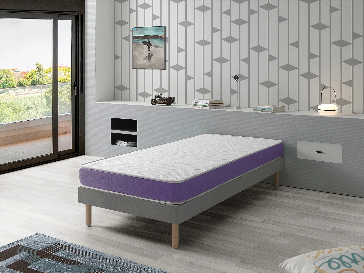 Matelas en mousse DREAMDI ONIX 90x140 cm