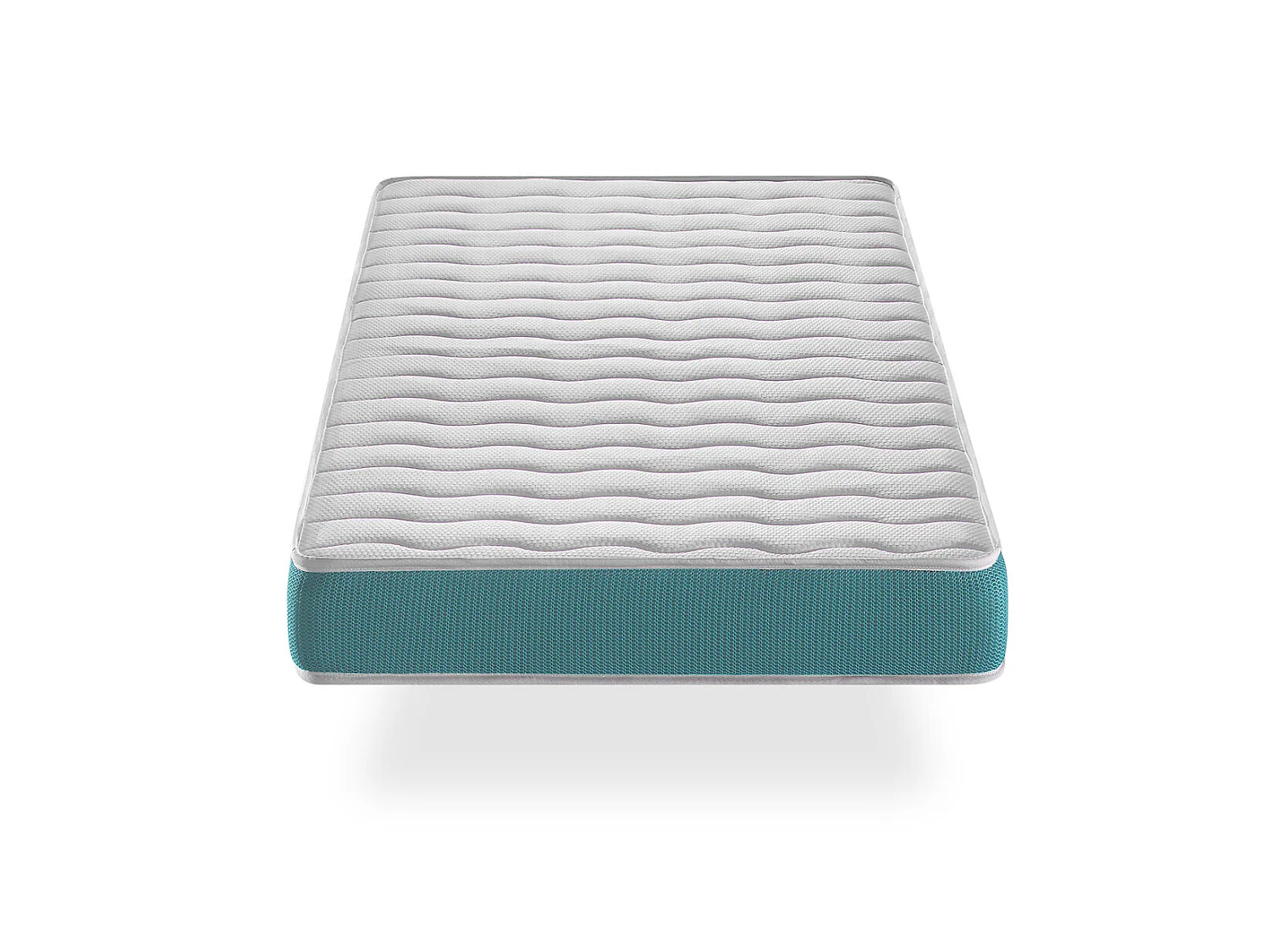 LOT X2 Matelas en  mousse respirante 90X160 EKOZEN, Epaisseur 14 CM , Ergonomique et adaptable