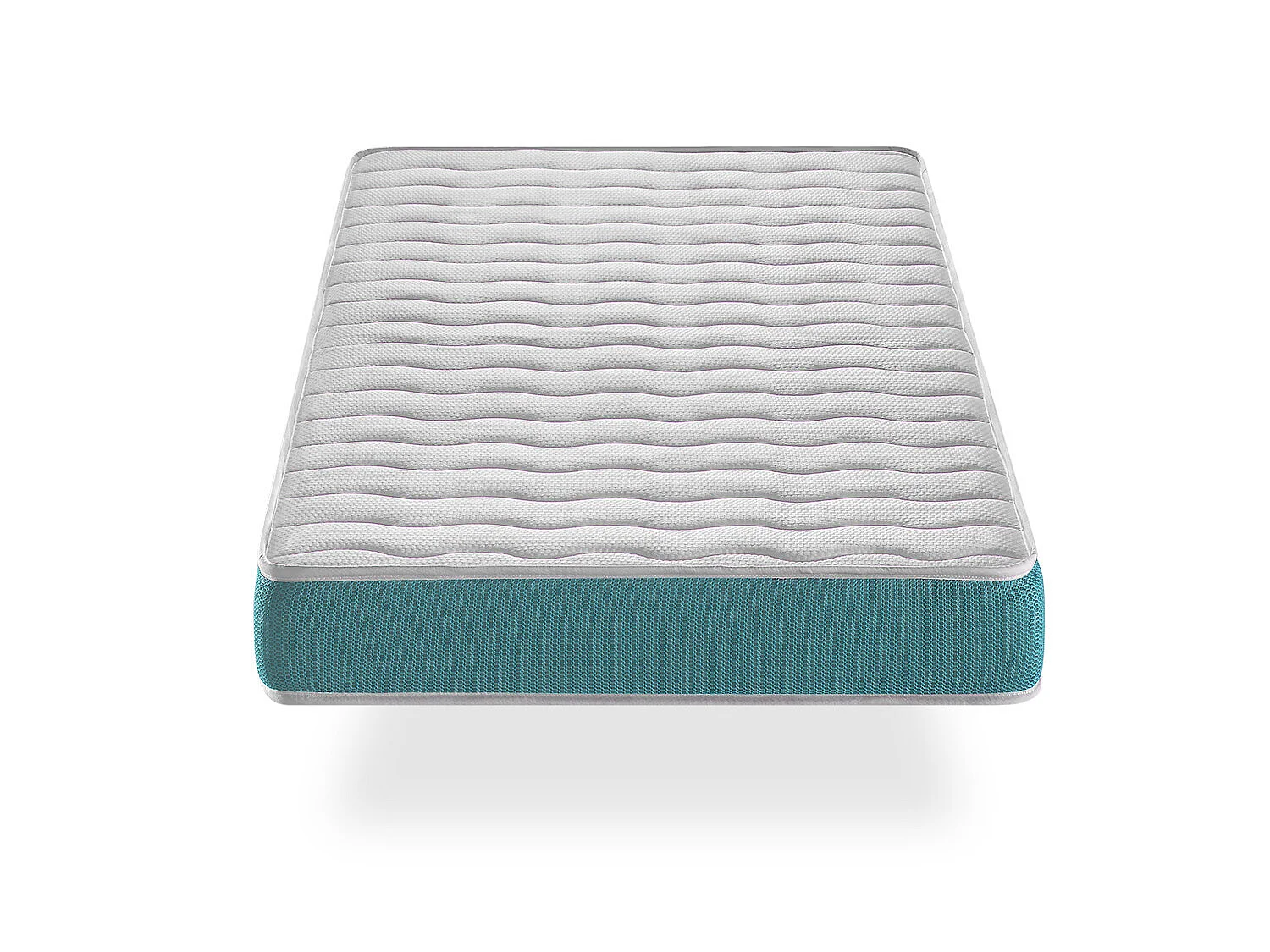 LOT X2 Matelas en  mousse respirante 90X200 EKOZEN, Epaisseur 14 CM , Ergonomique et adaptable