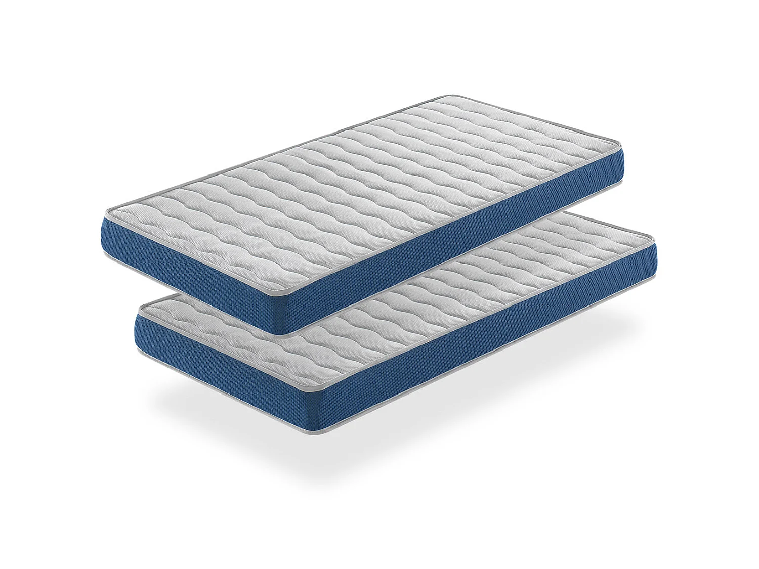 LOT X2 Matelas en  mousse respirante90X180 ONIX, Epaisseur 14 CM , Ergonomique et adaptable