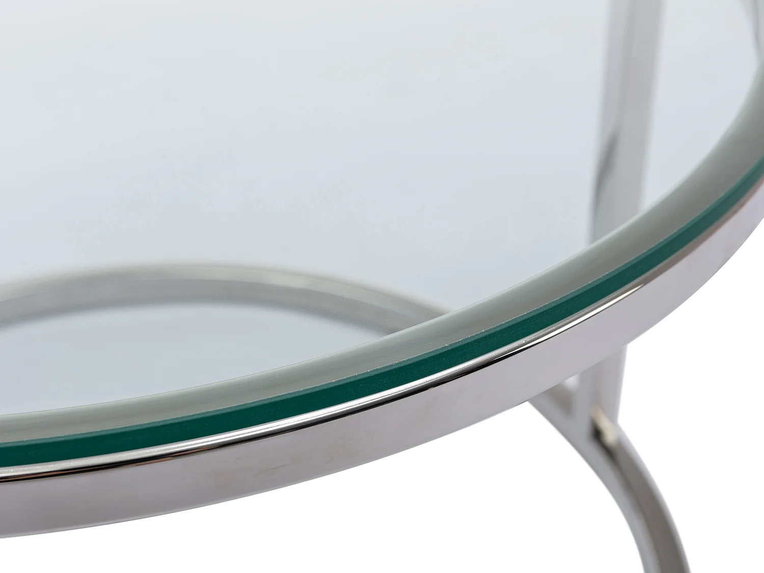 Tables basses gigognes en verre trempé et acier inoxydable - Argenté - MAEVANE II de Pascal MORABITO