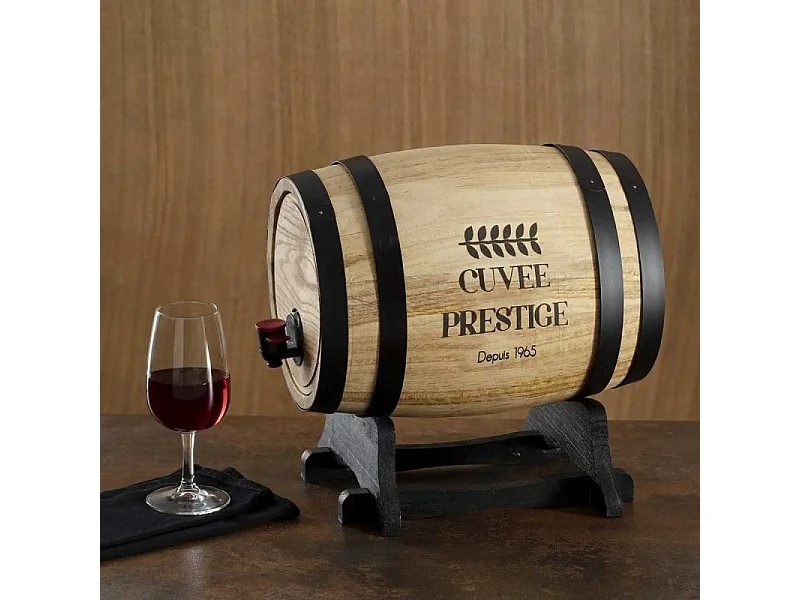 Distributeur de Vin "Tonneau" 5,5L Naturel
