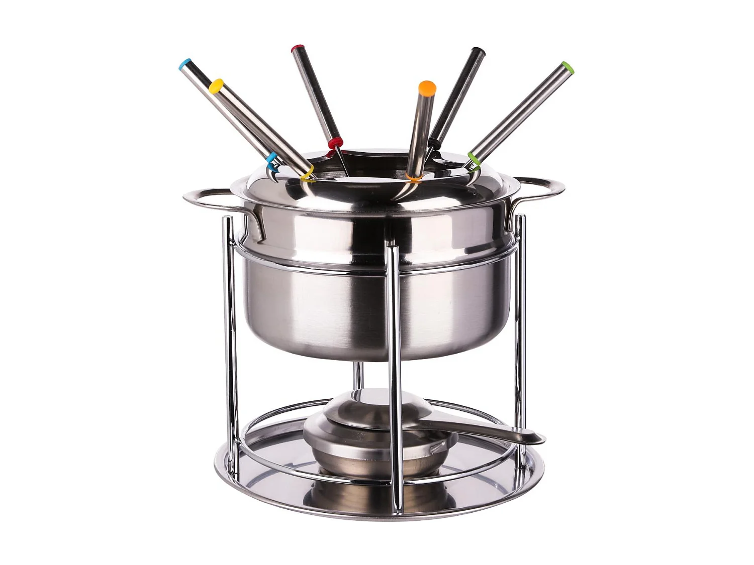 Service à Fondue en Inox 23cm Argent