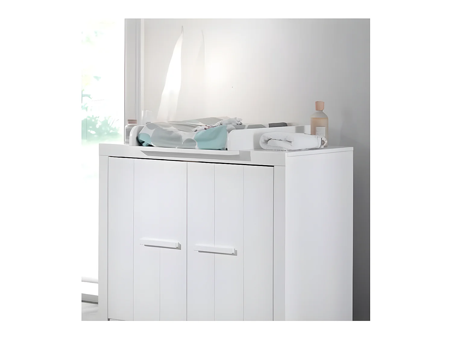 Plan à Langer pour Commode "Erik" 76cm Blanc