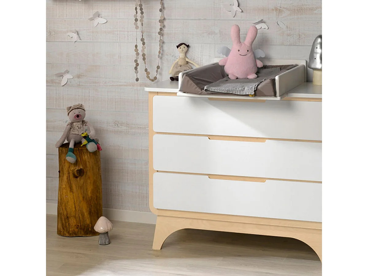 Plan à langer pour commode Bonheur Blanc